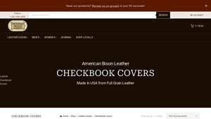 Buffalo Billfold Company - Handmade Leather Checkbook Covers