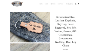 Bullet Designs - Personalized Real Leather Keychain