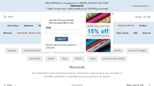 BuyFabrics - Microsuede Fabric by the Yard