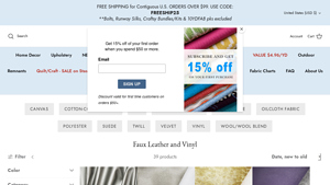 BuyFabrics - Faux Leather and Vinyl Collection
