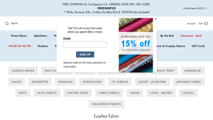 BuyFabrics - Leather Fabric Collection