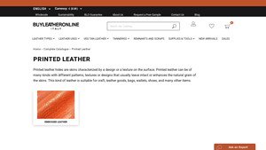 Buy Leather Online - Printed Leather Hides