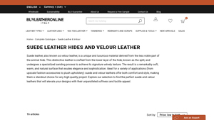 Buyleatheronline - Suede Leather
