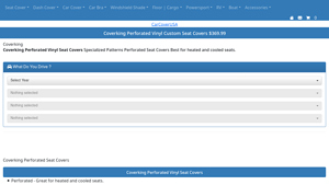 Coverking - Perforated Vinyl Custom Seat Covers