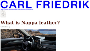 Carl Friedrik - Nappa Leather Goods
