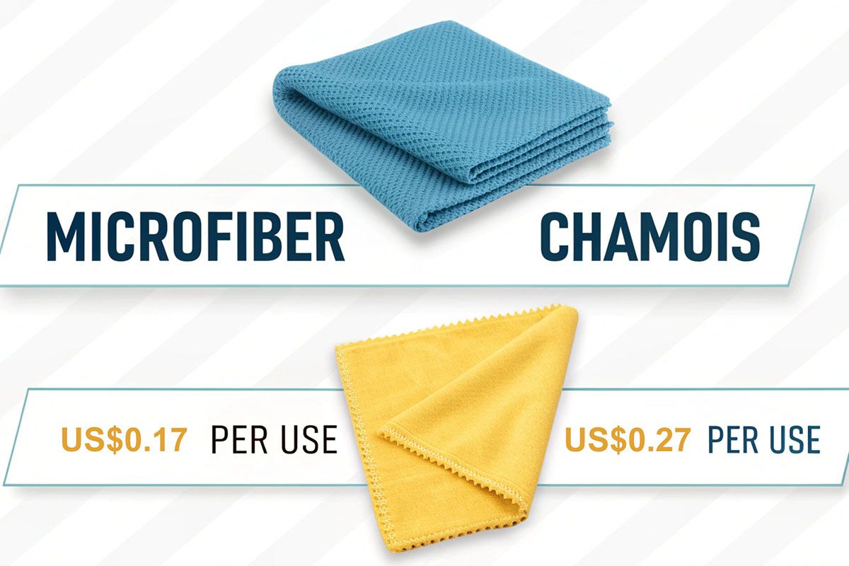 An application scenario or product detail of chamois leather vs microfiber - Image 2