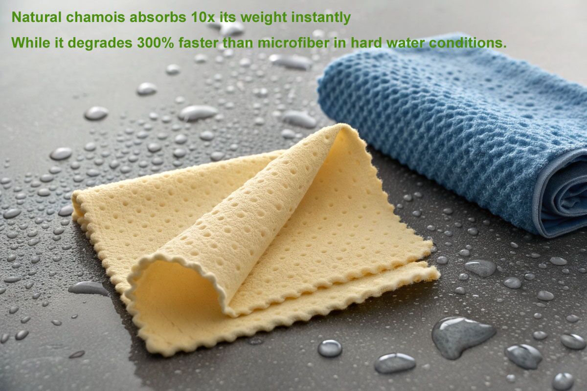 An application scenario or product detail of chamois leather vs microfiber - Image 5
