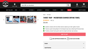 Chemical Guys - Thirst Trap Microfiber Chamois Drying Towel