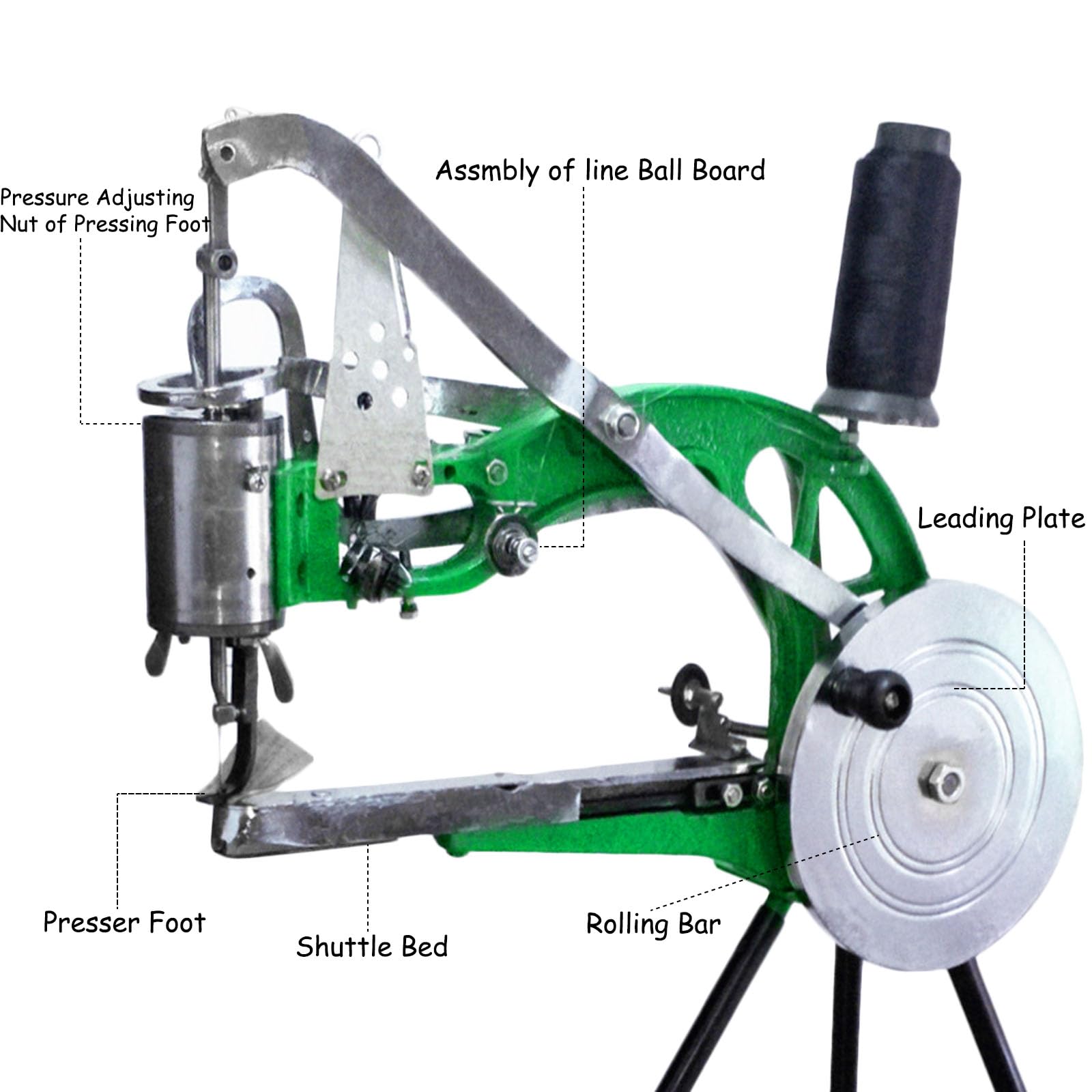 An application scenario or product detail of chinese leather sewing machine - Image 4