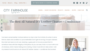 City Farmhouse - DIY Leather Cleaner & Conditioner