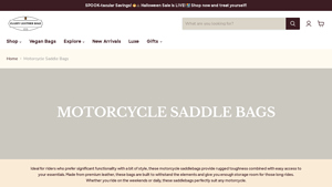 Classy Leather Bags - Stylish Motorcycle Saddle Bags