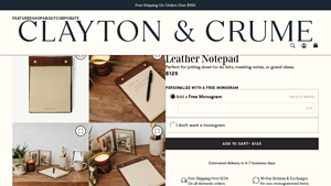 Clayton & Crume - Leather Notepad