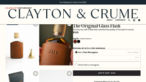 Clayton & Crume - The Original Glass Flask