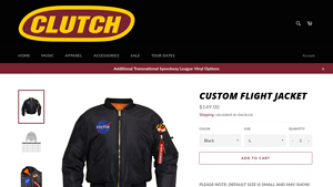 Clutch Merch - Custom Flight Jacket