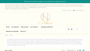 CNC Fabrics - Faux Suede Fabric