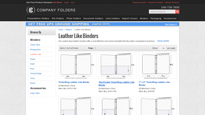 Company Folders - Custom Faux Leather Binders