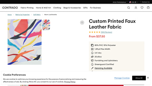 Contrado - Custom Printed Faux Leather Fabric