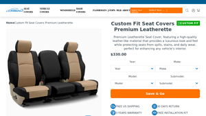 Coverking - Premium Leatherette Custom Car Seat Covers