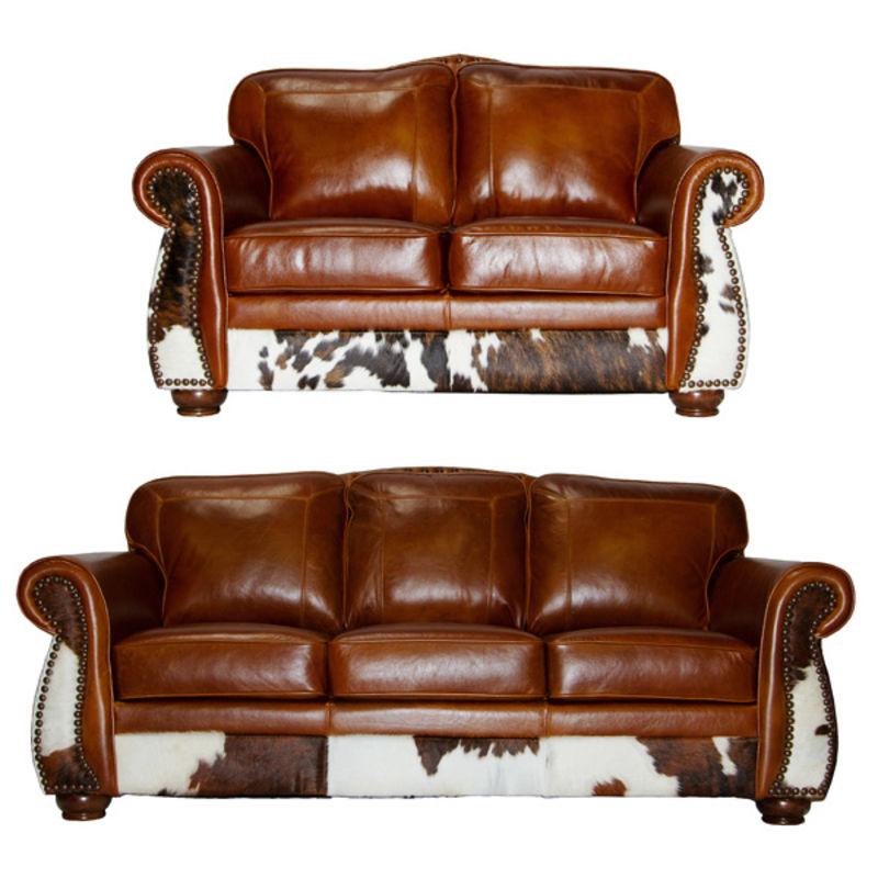 An application scenario or product detail of cowhide leather couch - Image 9
