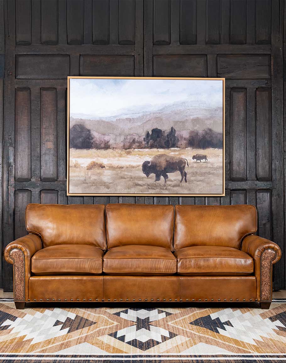 An application scenario or product detail of cowhide leather couch - Image 14