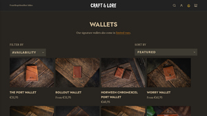 Craft and Lore - Handmade Leather Wallets