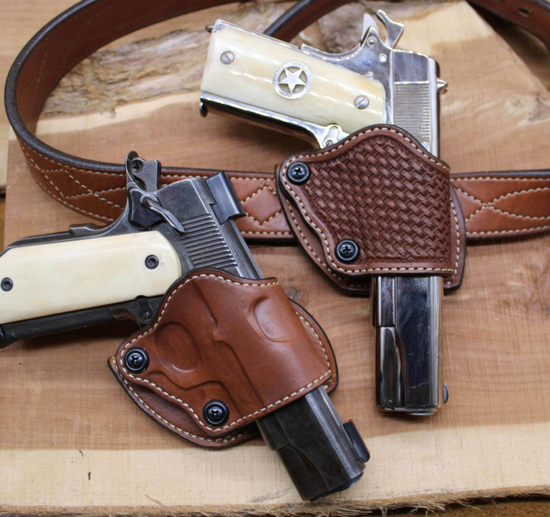 An application scenario or product detail of custom 1911 holsters leather - Image 3