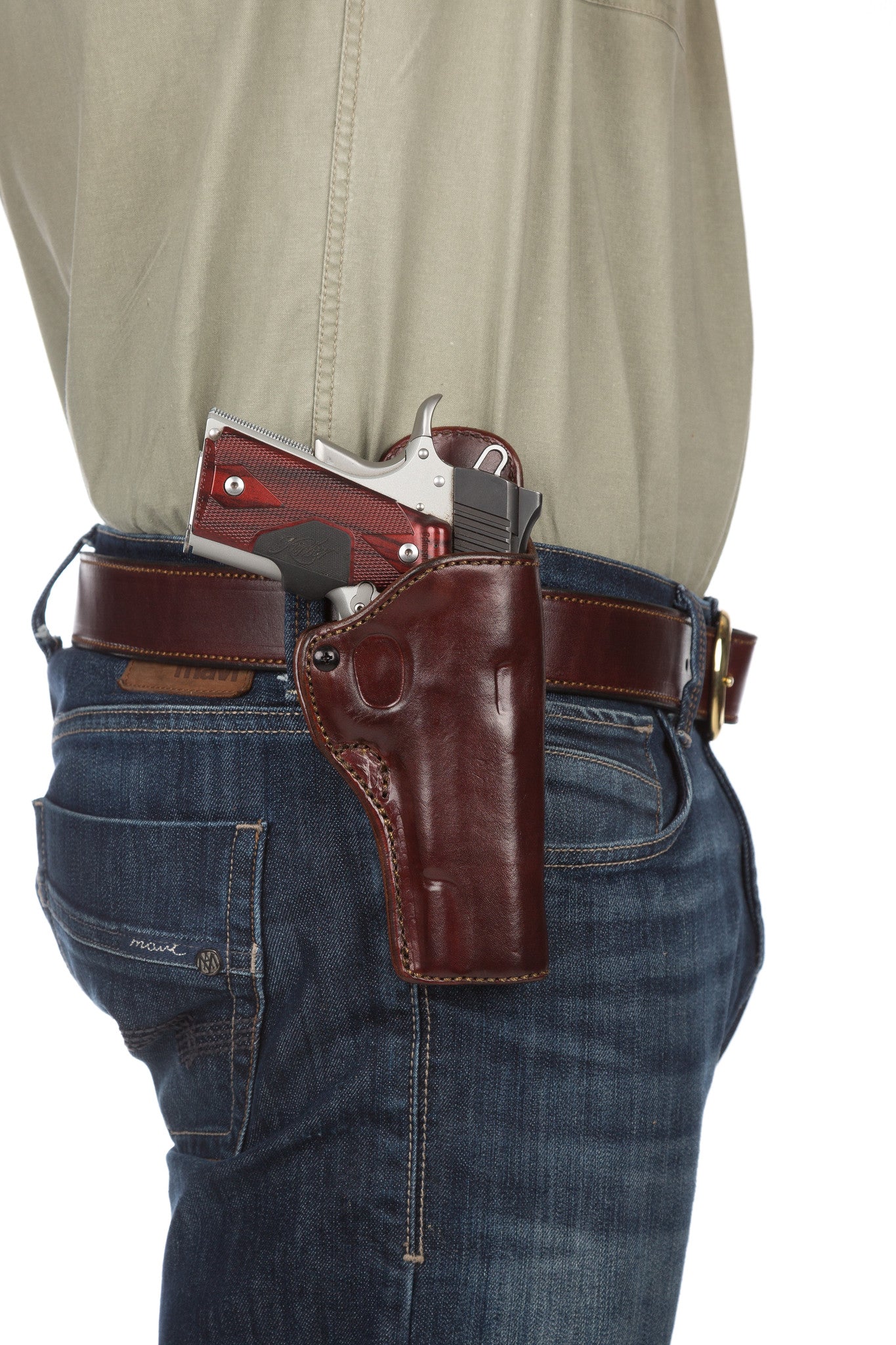 An application scenario or product detail of custom 1911 holsters leather - Image 13