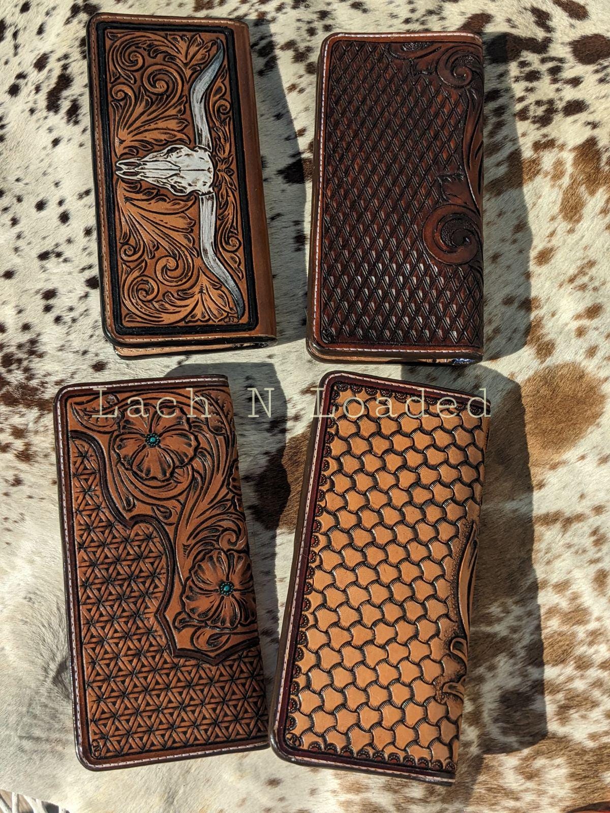 An application scenario or product detail of custom hand tooled leather wallets - Image 16
