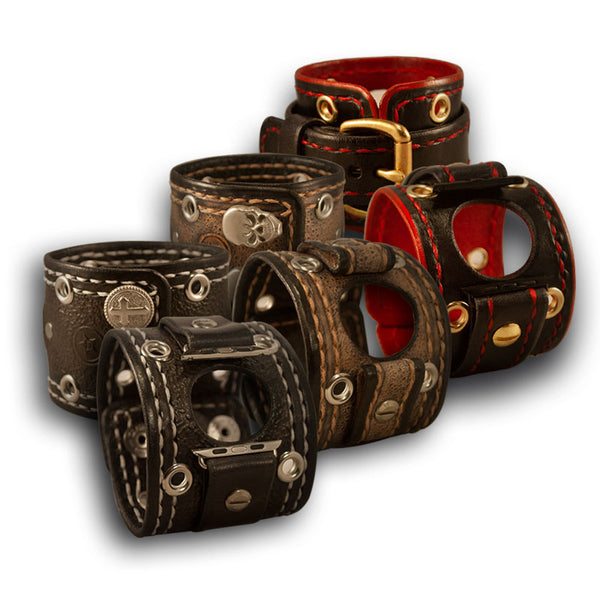 An application scenario or product detail of custom leather apple watch bands - Image 6