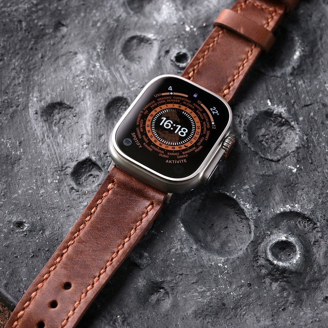 An application scenario or product detail of custom leather apple watch bands - Image 20
