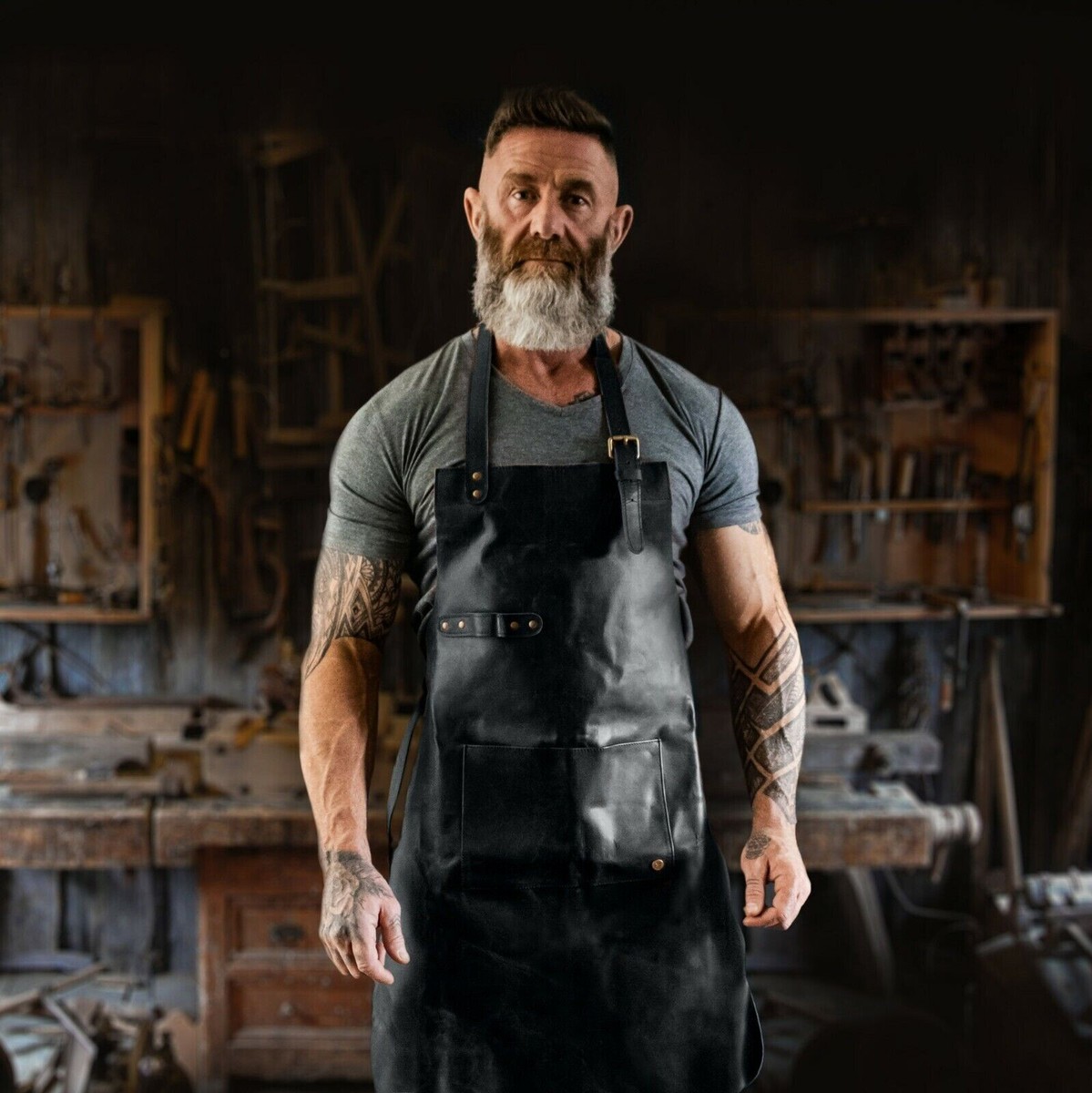 An application scenario or product detail of custom leather apron - Image 13