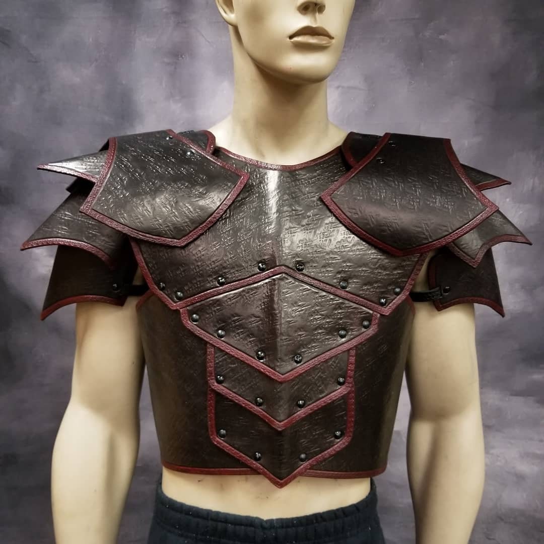 An application scenario or product detail of custom leather armor - Image 1