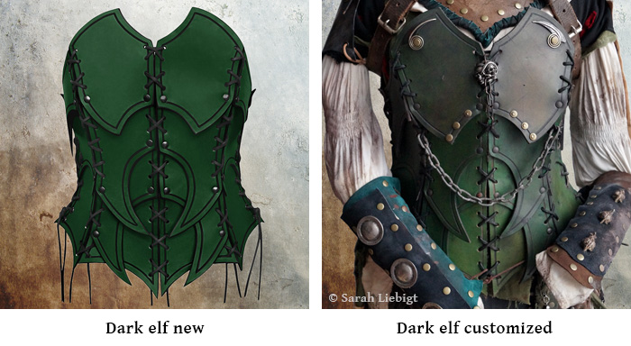 An application scenario or product detail of custom leather armor - Image 2