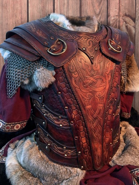 An application scenario or product detail of custom leather armor - Image 3
