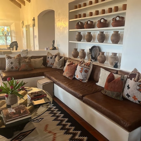 An application scenario or product detail of custom leather bench cushion - Image 13