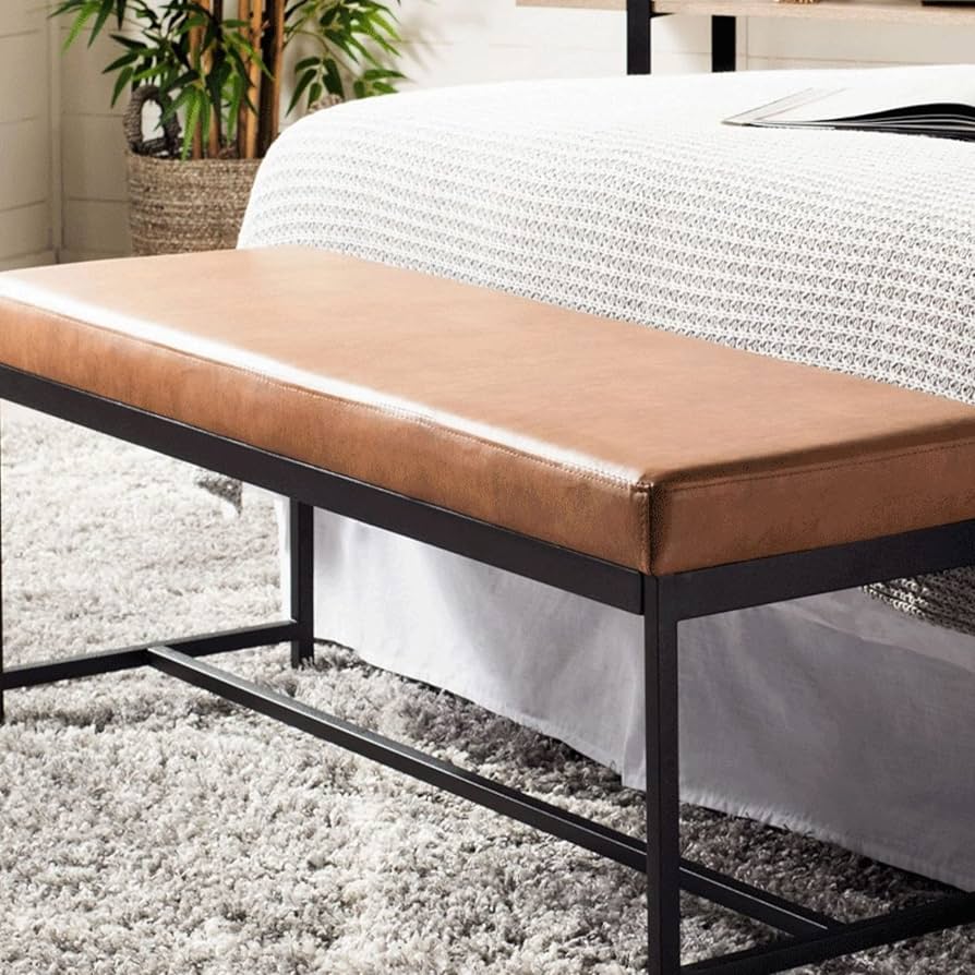 An application scenario or product detail of custom leather bench cushion - Image 14