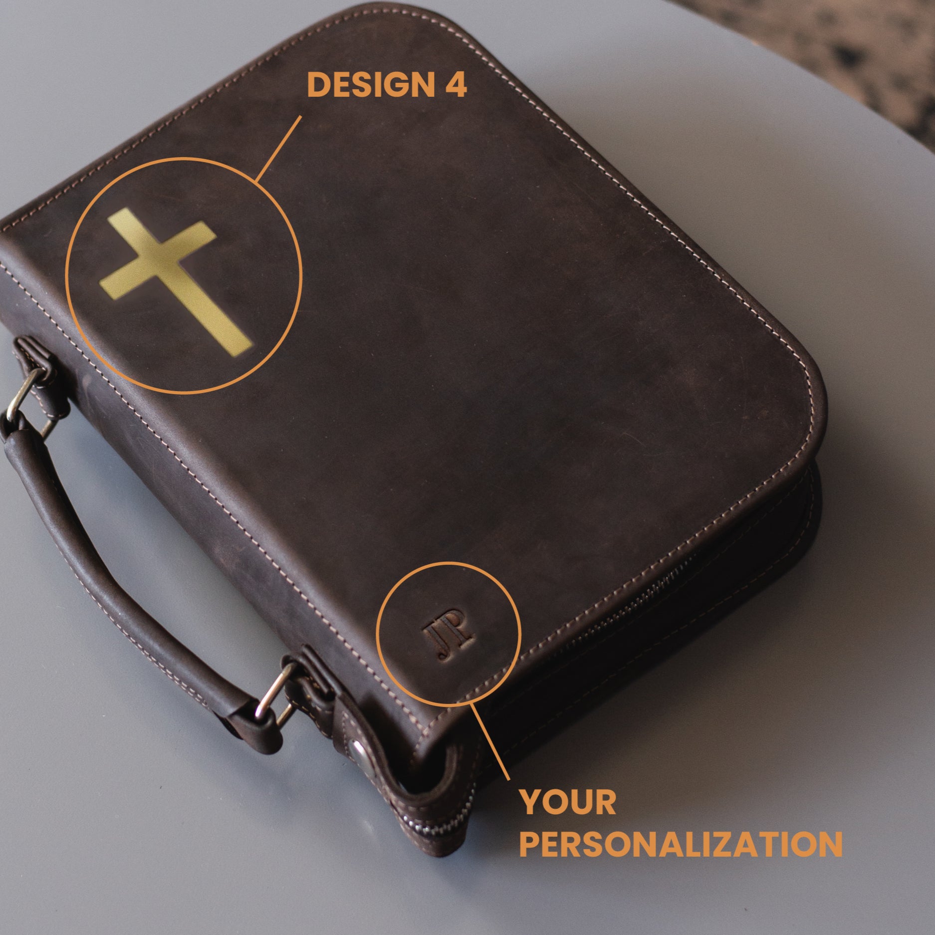 An application scenario or product detail of custom leather bible cases - Image 13