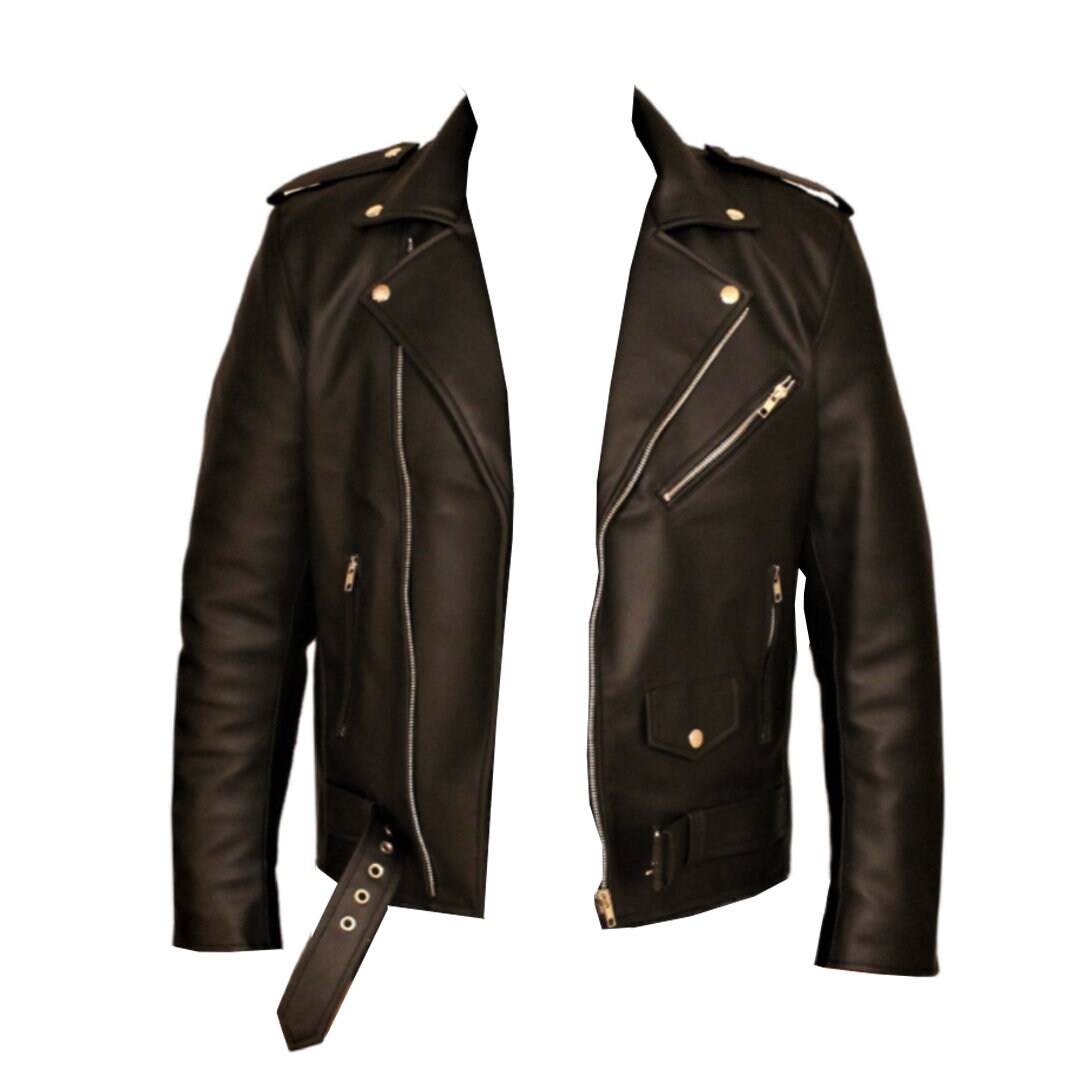 An application scenario or product detail of custom leather biker jackets - Image 8