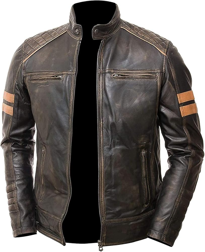 An application scenario or product detail of custom leather biker jackets - Image 15