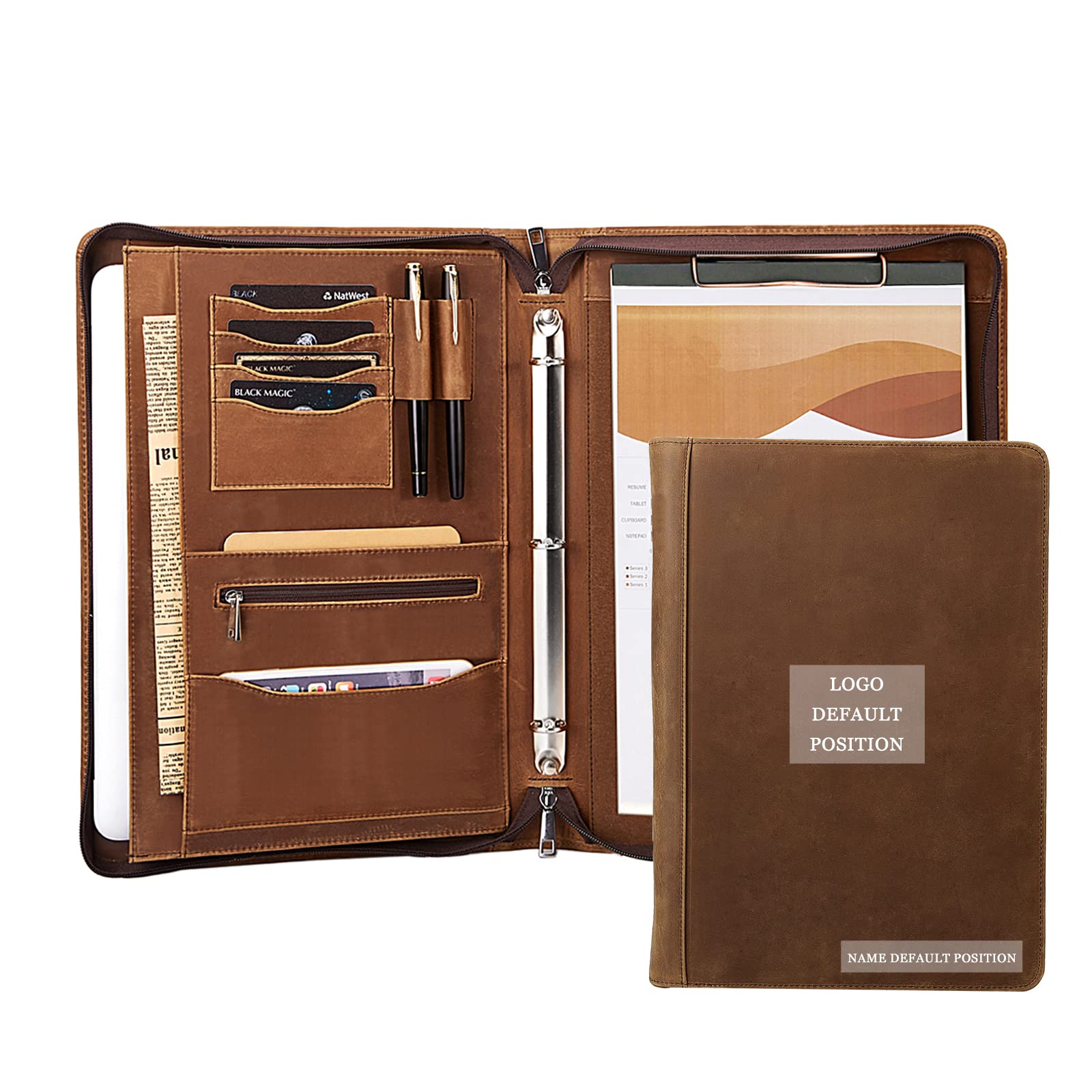 An application scenario or product detail of custom leather binder - Image 3