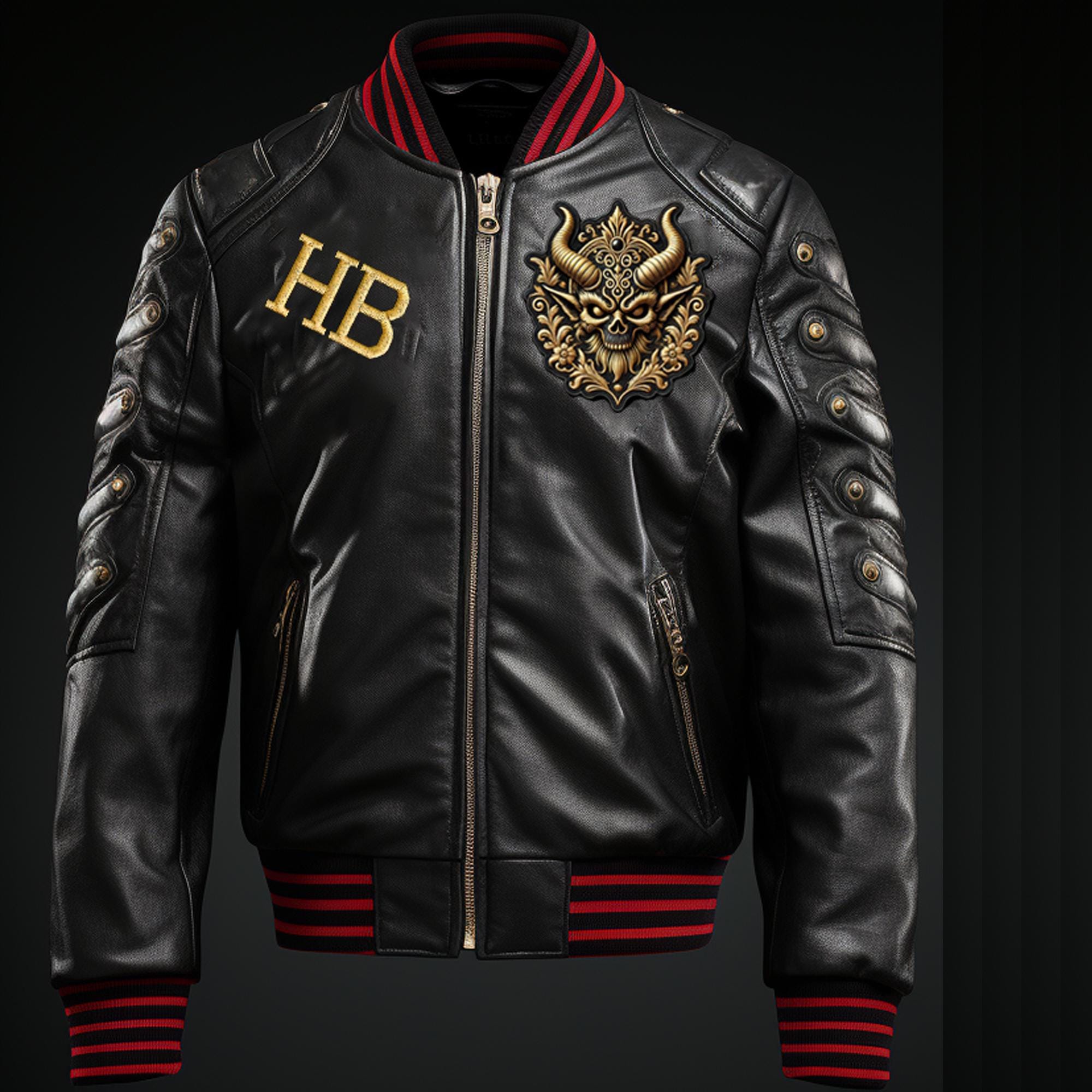 An application scenario or product detail of custom leather bomber jacket - Image 4
