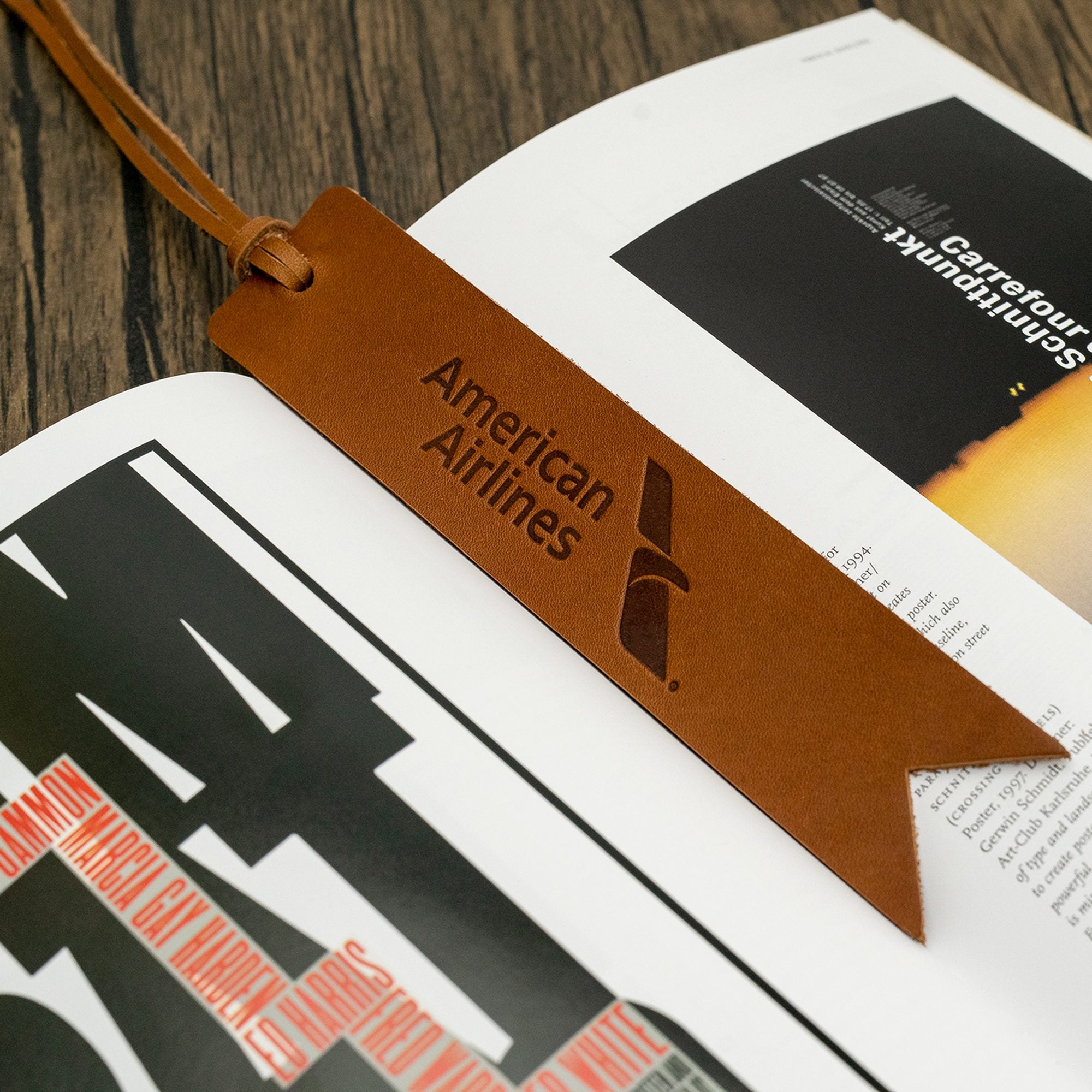 An application scenario or product detail of custom leather bookmarks - Image 15