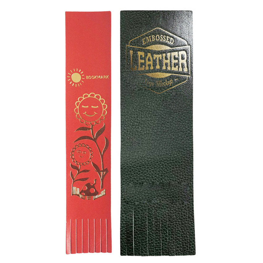 An application scenario or product detail of custom leather bookmarks - Image 23
