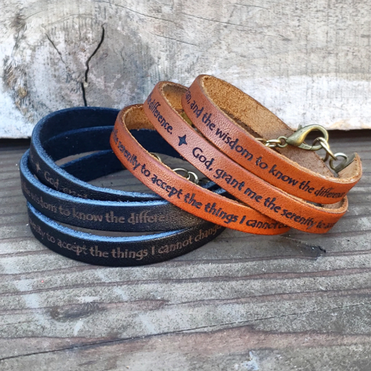 An application scenario or product detail of custom leather bracelets - Image 19