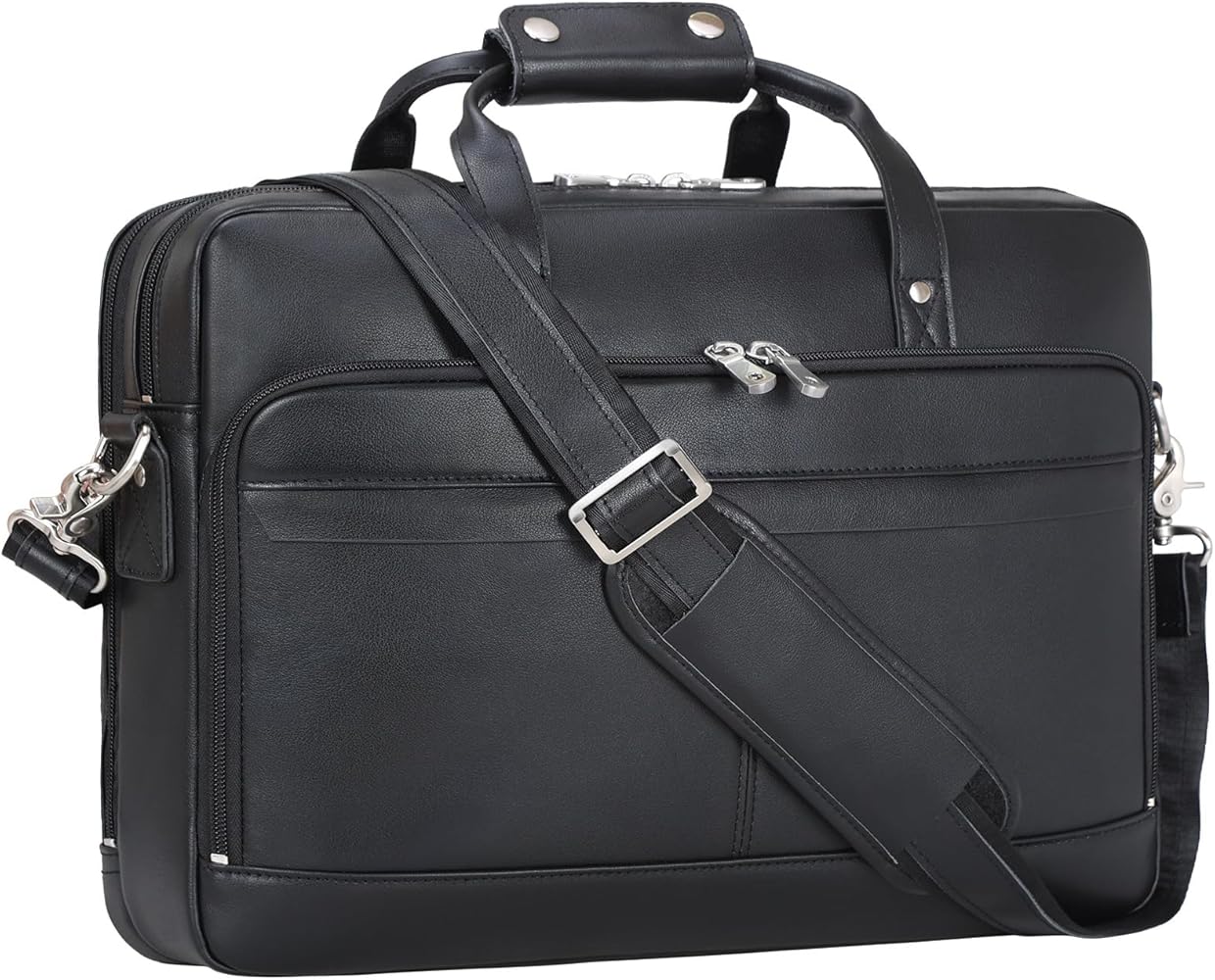 An application scenario or product detail of custom leather briefcase - Image 3