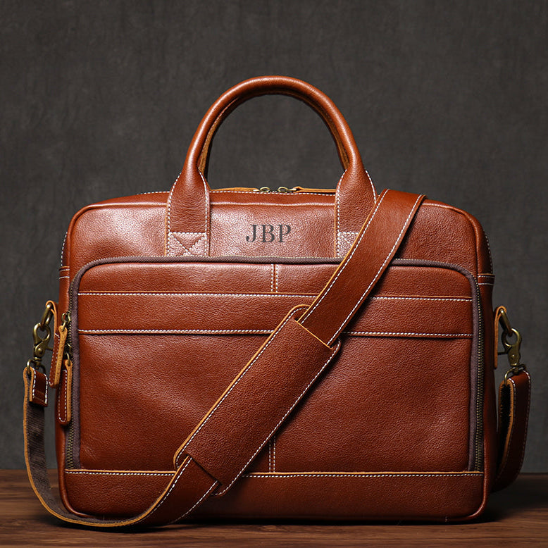 An application scenario or product detail of custom leather briefcase - Image 21