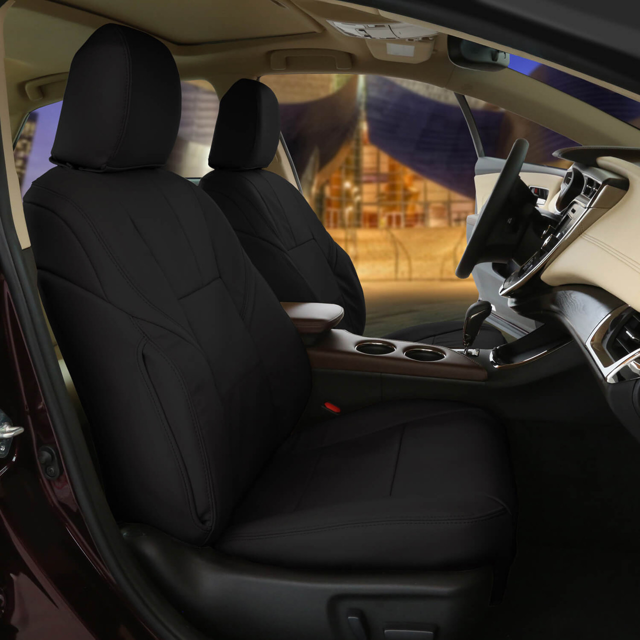 An application scenario or product detail of custom leather car seat covers - Image 13