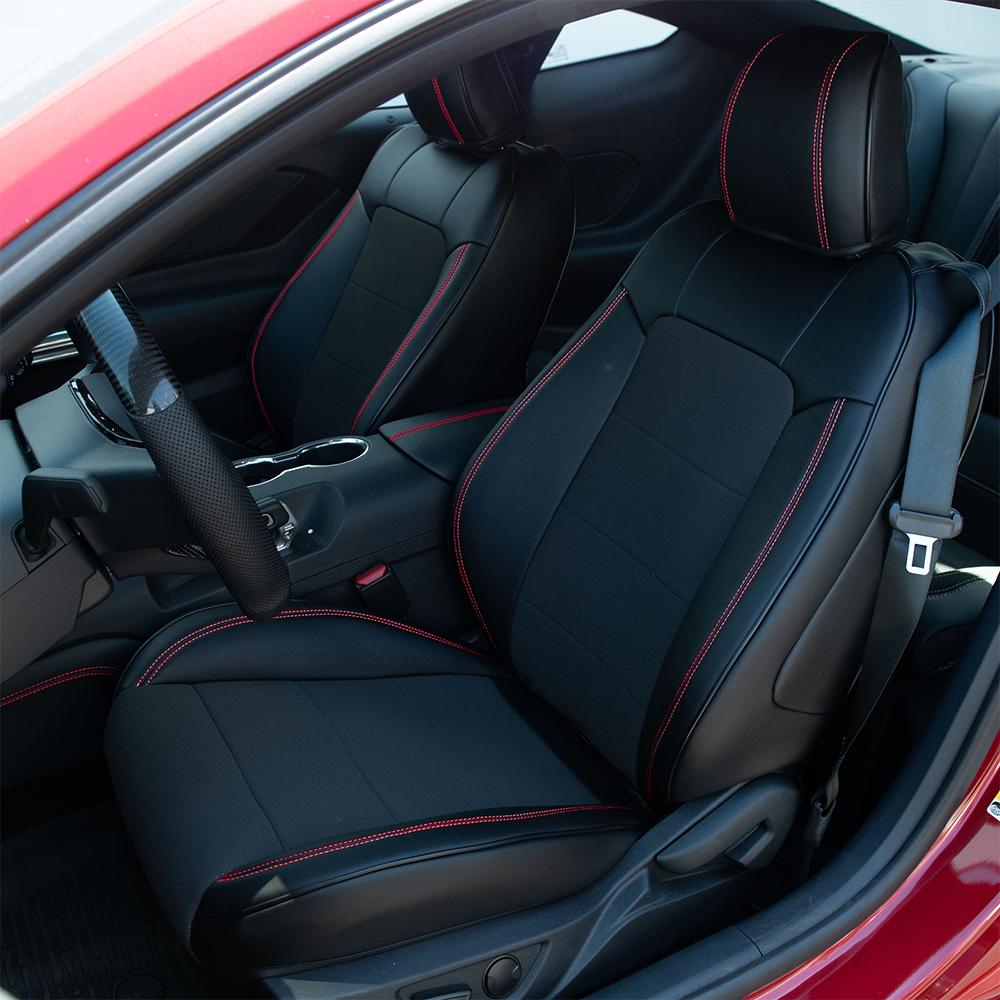 An application scenario or product detail of custom leather car upholstery - Image 19