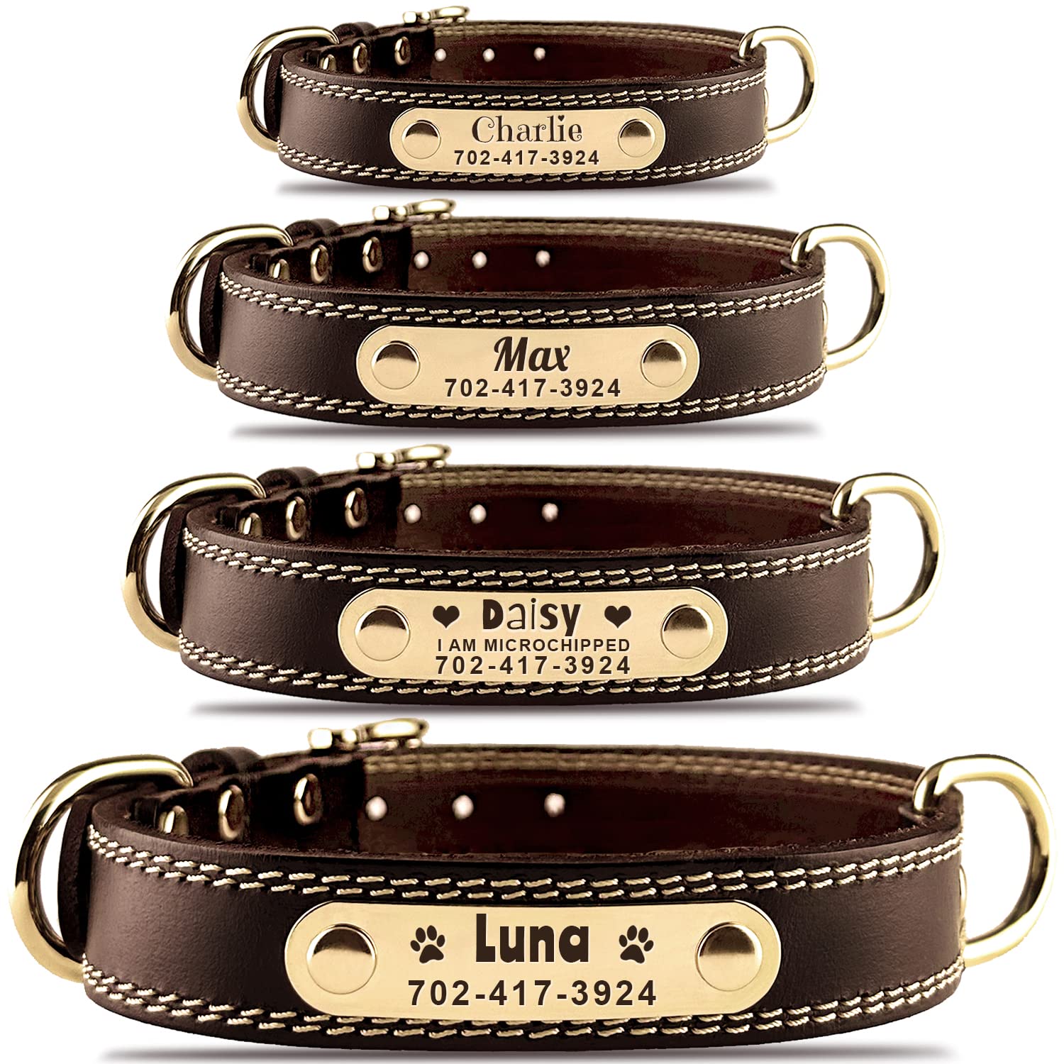 An application scenario or product detail of custom leather collars - Image 2