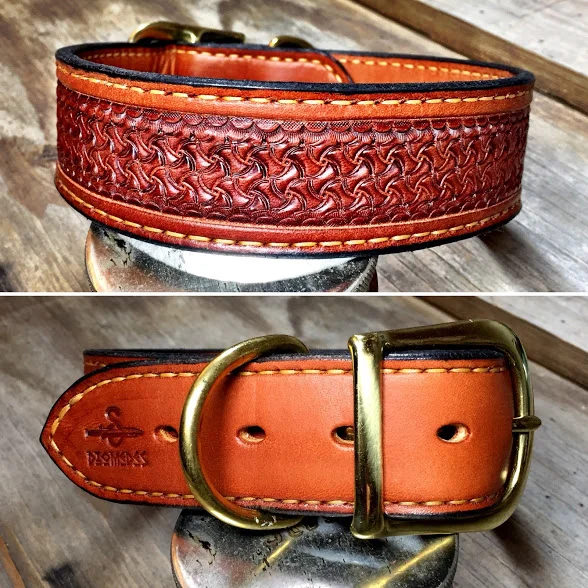 An application scenario or product detail of custom leather collars - Image 5